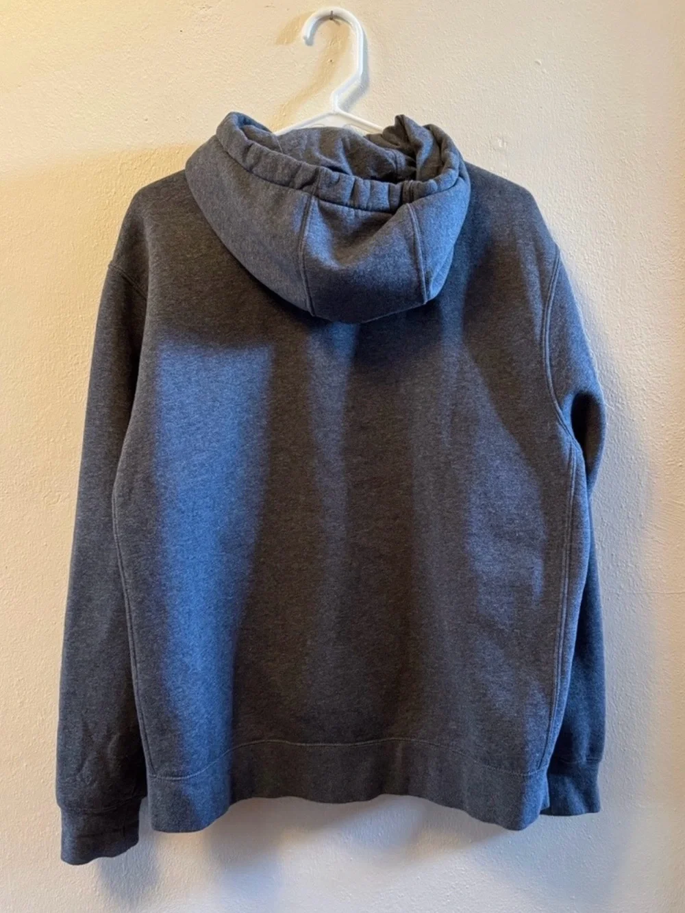 Unisex -Nike Sportswear Club Fleece Full-Zip Hoodie Charcoal Heather Gray Size M